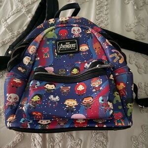 Marvel Avengers Blue Character Backpack